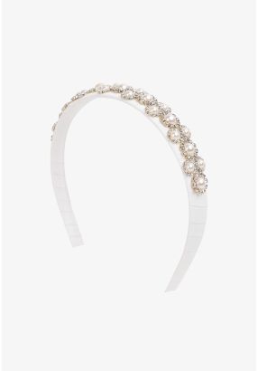 Crystal Embellished Pearls Headband