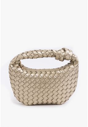 Mini Woven Clutch Bag