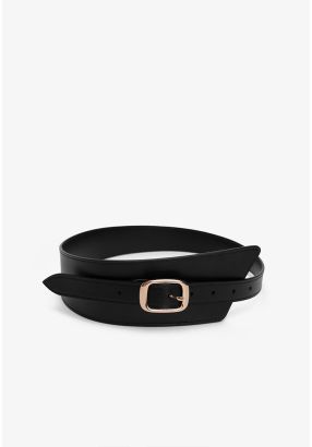 Solid Wide Waist Belt