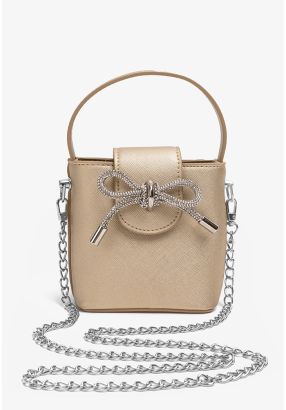 Crystal Ribbon Crossbody Bag