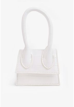 Metallic Textured Mini Crossbody Bag