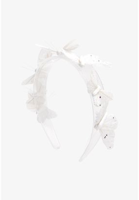 Embellished Floral Faux Pearl Headband