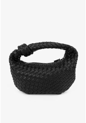 Classic Solid Woven Handbag