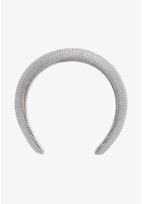 Crystal Embellished Wide Hairband