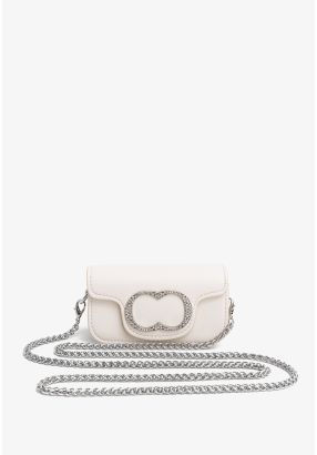 Crystal Monogram Mini Crossbody Bag