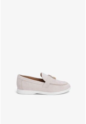 Classic Solid Charms Loafers