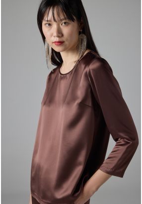 Round Neck Basic Blouse