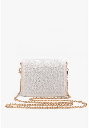 Crystal Embellished Crossbody Bag