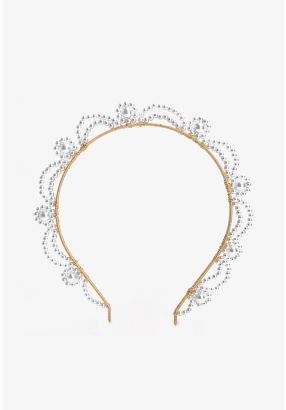 Sleek Faux Pearls Headband