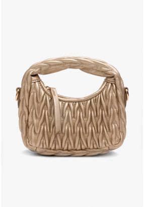 Metallic Embossed Handbag