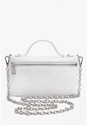 Textured PU Leather Shoulder Bag