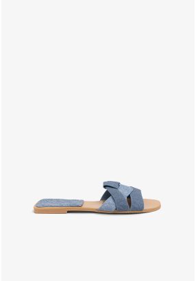 Iconic PU Leather Flat Slides