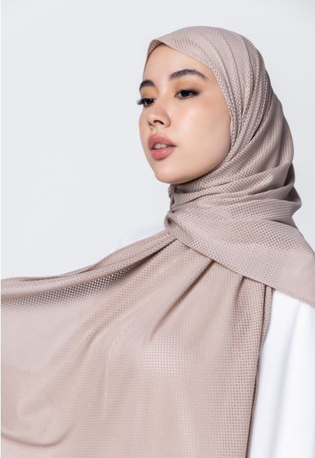 Transparent Square Pattern Hijab