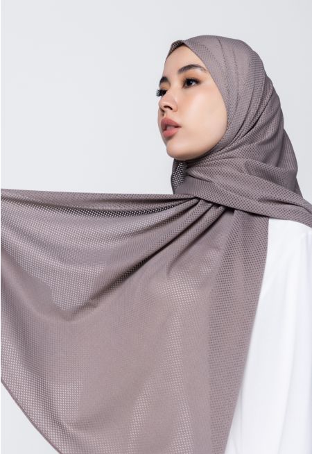 Transparent Square Pattern Hijab