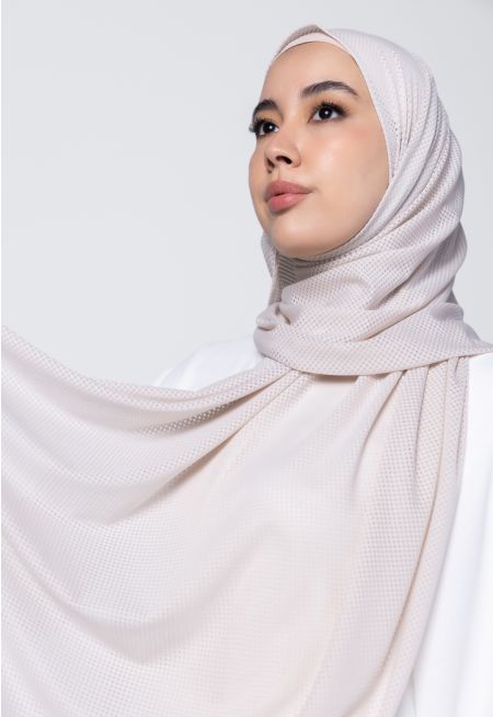 Transparent Square Pattern Hijab