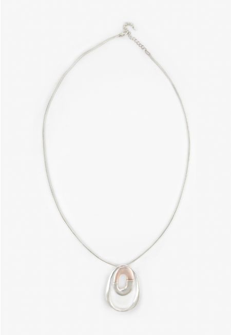 Two Toned Silver Necklace