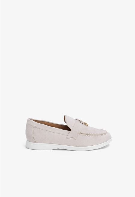 Classic Solid Charms Loafers